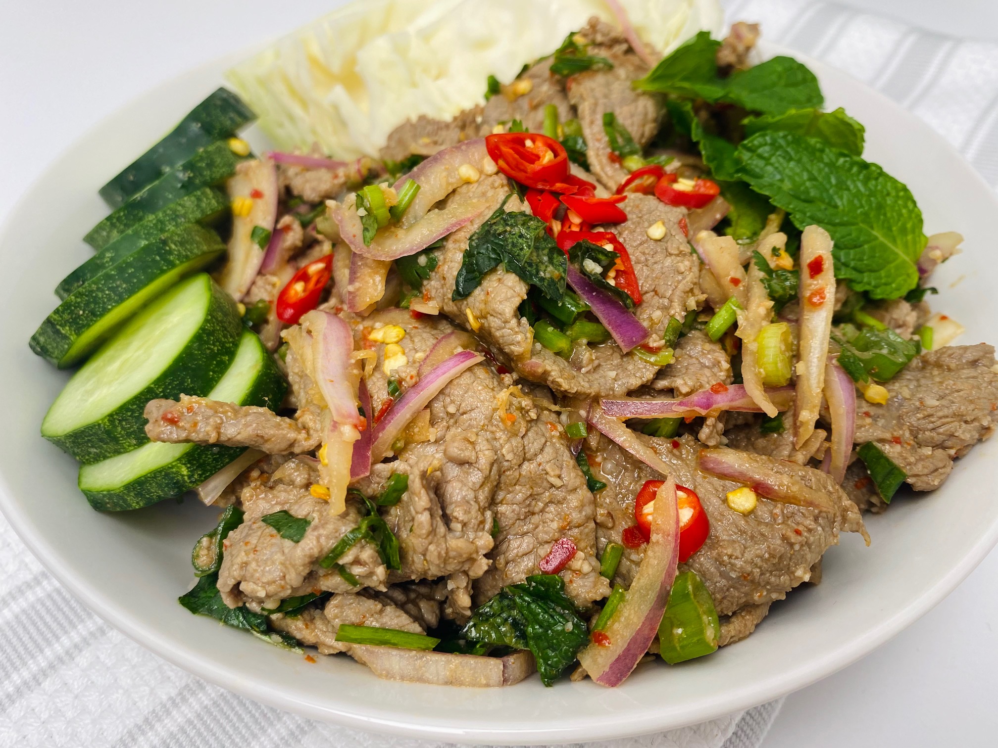 Thai Beef Salad Beef Laab Ideas In My Kitchen